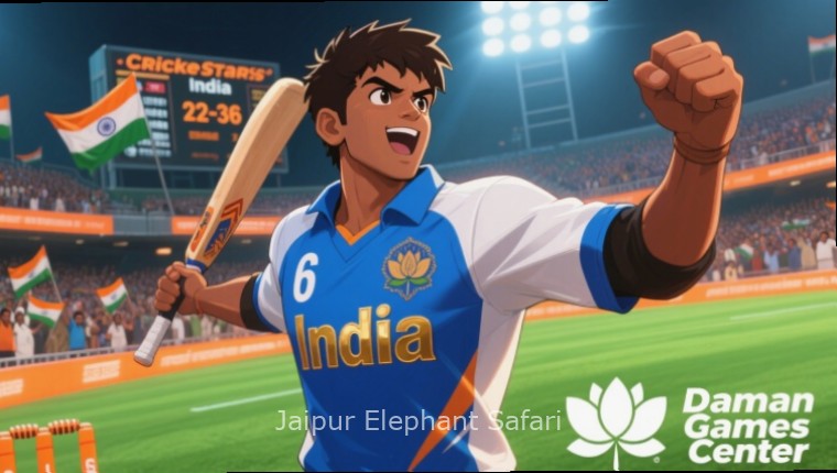 Jaipur Elephant Safari - Gameplay Screenshot Jaipur Elephant Safari game screenshot showing elephant riding in Rajasthan landscape